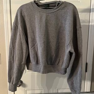Dark Gray Crew Neck Sweatshirt